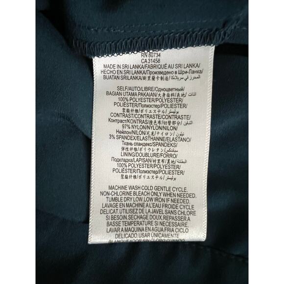 BCBGeneration Laced Teal Sleeveless Formal Dress‎ Size 4 Prom Grunge Regency - Picture 3 of 7